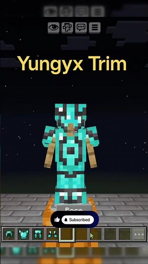 Yungyx Trim Armor Treem in Minecraft.. #minecraft