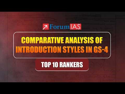 Struggling with UPSC Ethics Answers? Learn How Top 10 Rankers Write Introduction | ForumIAS