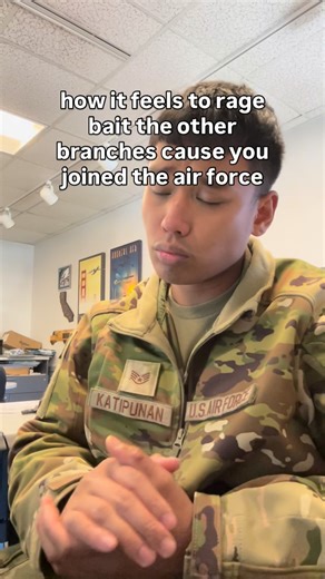 SSgt Katipunan on Instagram: "Rage baited #airforce #military #ragebait #rage #army #navy #marines #militaryhumor #usaf #angry #sad #mad #funny #brainrot #67"