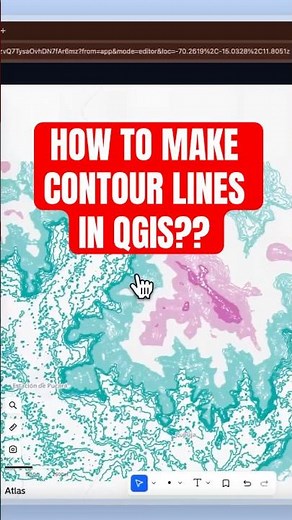 How to make contour lines in QGIS? Here’s how I do it in Atlas #shorts #contourlines