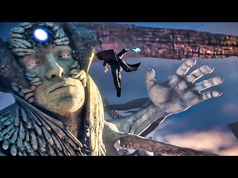 The SAVIOR Colossus Boss Fight Vs Dante - Devil May Cry 4 Remaster (4K Ultra HD)