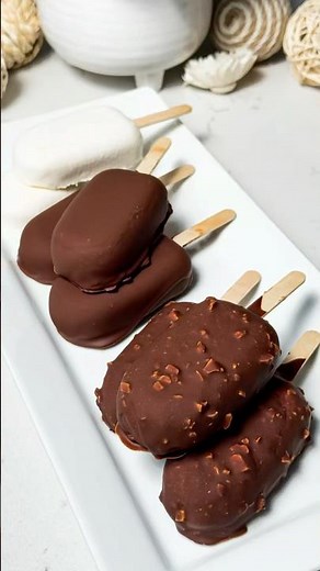 Only 3 Ingredients for This Creamy Ice Cream Magic! #MagnumIceCream #HomemadeIceCream #chocolate