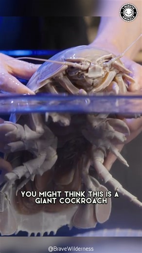 Giant Isopod 🪳 The DEEP-SEA Cockroach! This armored creature crawls along the ocean floor like a giant underwater bug. It can go years without eating, surviving in total darkness. You won’t believe how big these deep-sea scavengers can get! #wildlife #nature #animalfacts #animalvideos | 1 Minute Animals