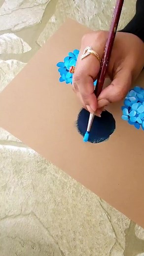 Beautiful Bright Blue Flowers #flowers #painting #paintingflowers #painter #artist #visualartist #art #visualart #howtopaint #learningtopaint | Colors N Shades-The magical Rendering