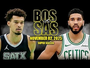 Boston Celtics vs San Antonio Spurs Full Game Highlights - November 02, 2025 | NBA Regular Season