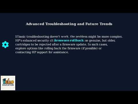 HP Printer Cartridge Recognition Hack Quick Visual Guide
