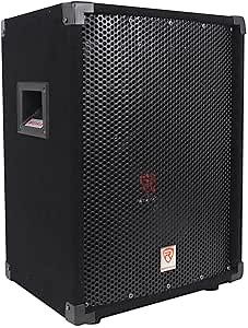 Rockville RSG10 10" 400W 2-Way 8-Ohm Passive Pro DJ PA Speaker, 10" Woofer, 3 Piezo Tweeters, Rugged Build, Portable for Live Events