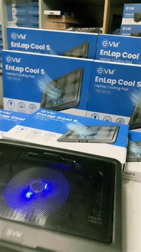 EVM COOLING PAD SINGLE FAN ENLAP COOL S LCR-04 / Laptop Overheating Problem? ❄️EVM Cooling Pad