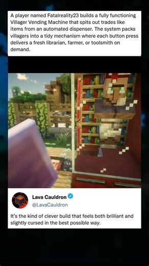 A creator builds an automatic item dispenser...