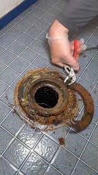 Quick Fix of a Rusted Toilet Flange! @oatey #diy #plumbing #helpingothers