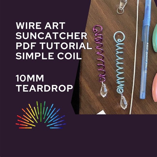Beginner Wire Art Simple Coil Suncatcher Tutorial, DIY Craft (PDF Download) - Etsy UK