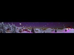Christmas Animation Loop - Winter's Gift - Ultra Wide for Projection Mapping