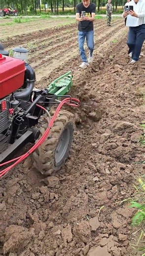 Smart Mini Tractor Digging Deep Trenches in Farm Field 🚜 Powerful Agriculture Machine at Work 2026