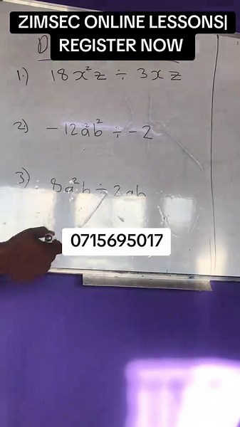 O Level Maths Online Lessons: Register Now (Limited seats) - 0715 695 017 $10 monthly #LearnOnTikTok #zimsec #onlinemathtutor #onlinelessons #olevelmaths