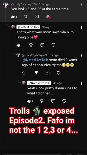 trolls exposed Episode2 #nateslivetalk #fafo #trollgonewrong #weirdo #undefeatedchampion