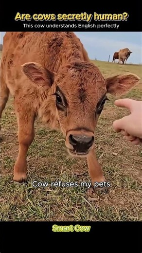 Are cows secretly human? 🤔 #SmartCow #CowsAreSmart #farmanimals