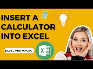 How to insert a calculator in Excel | Open a calculator | VBA Macro | Advanced Excel | Easy Tutorial