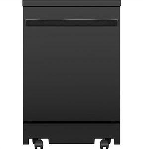 GE 24" Black Portable Dishwasher With Sanitize Cycle - GPT225SGLBB
