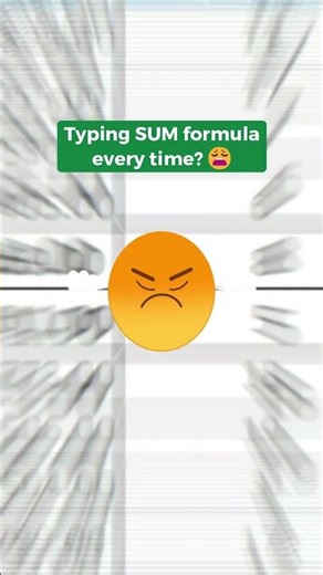 Auto Sum Trick ⚡ ALT + = Shortcut #excel #exceltips #shorts