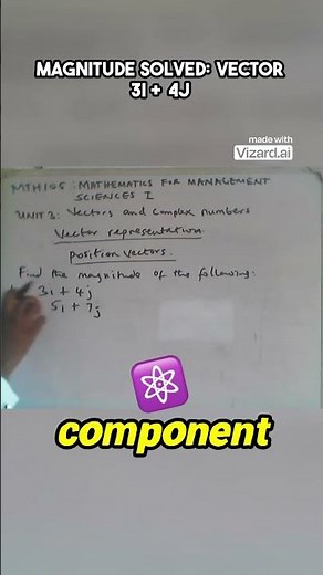 Find the Magnitude of 3i + 4j 💡 The Easiest Vector Example Ever!