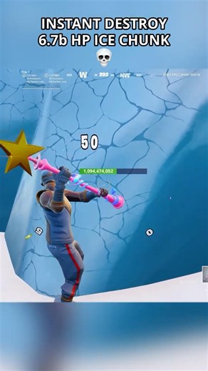 INSTANT BREAK ICE CHUNK + SECRET MYTHIC LOOT BUNKER in Fortnite😳 #fortnite #shortsfeed #foryou
