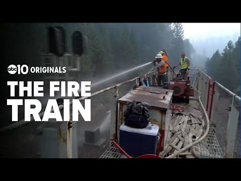 Rarely seen 'Fire Train' helping battle Shasta County wildfire
