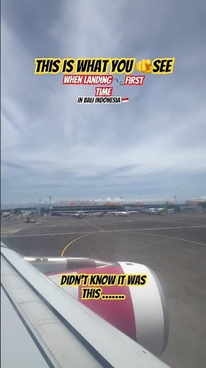 This is First look outside the airplane window- Yes… you’ve arrived in Bali