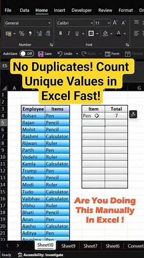 Excel Unique Count Unleashed: Zero Duplicates—One Formula Wonder!