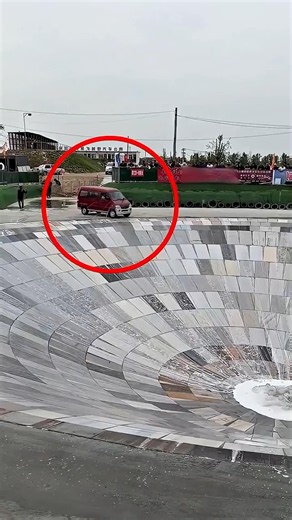 Grandpa’s Van vs Giant Pit Challenge! 😱 #shorts #facts #viral