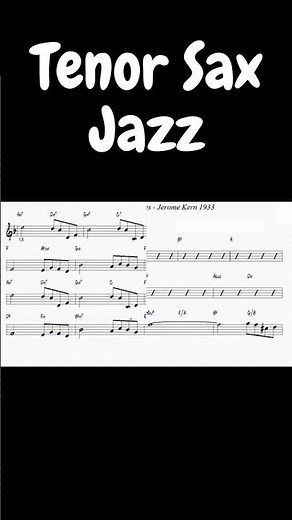 Smoke Gets In Your Eyes - Jerome Kern (1933) Tenor Sax #partituraparasax #saxophone #tenorsax