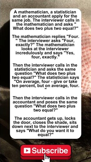 The Accountant's Answer #joke #humor #shorts #funny #math #jobs #comedy #laugh #viral #short #fun
