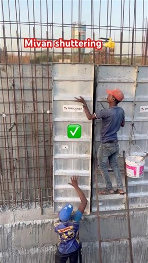 Mivan shuttering design work carpenter construction #shorts #viral #trend #construction #mivan