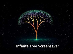 Hypnotic Fractal Tree Screensaver