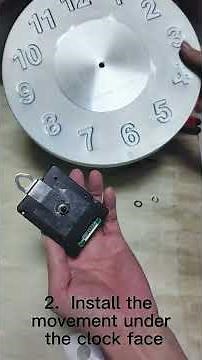 Installation of DCF radio-controlled silent sweep clock mechanism