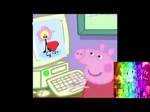 Peppa pig looks up Bfb Ruby x Flower R34