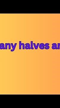 How Many Halves Are There In 1/2? #maths #mathematics #math #mathematic