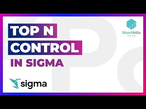 10. Top N Control in Sigma !! Control Elements !! Sigma Computing