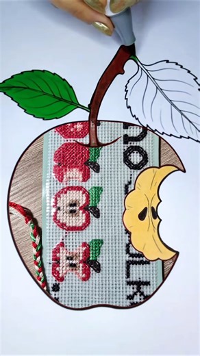 Cute Bookmark With Apples