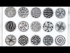 15 Zentangle Patterns You Should Try For Beginners || Zentangle Patterns