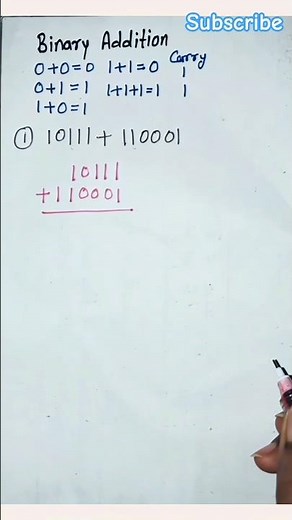 binary numbers #binary #maths #mca #shorts