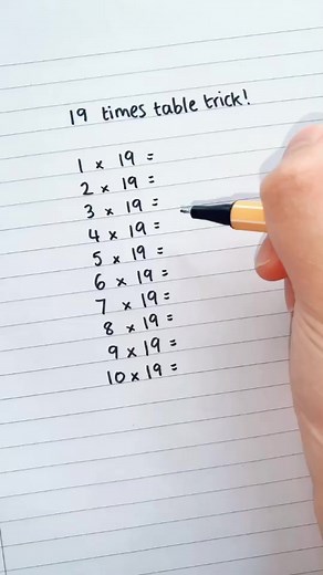 Impress your friends with this 19 times table trick! 🤩 #maths #easymaths #school #teacher #stayathome #houseoftiktok #lockdown #fyp #foryoupage #uk