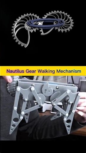 Nautilus Gear Walking Machine |Compact Klann Linkage Mechanism Converting Rotary Motion into Walking