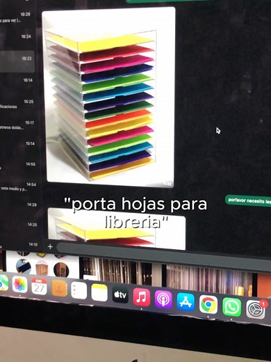 Porta Hojas Personalizado en Acrílico para Librería