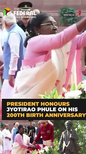 President Murmu pays tribute to Jyotiba Phule | #shorts