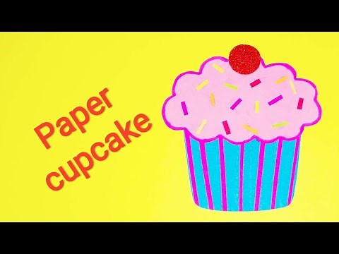 How to make paper cupcake | Cupcake paper craft | Craft for kids | Paper cupcake