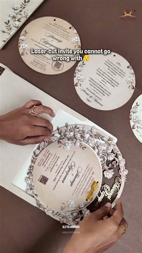 Your Invite, But Make It EXTRA 👀 | Laser-Cut Wedding Card
