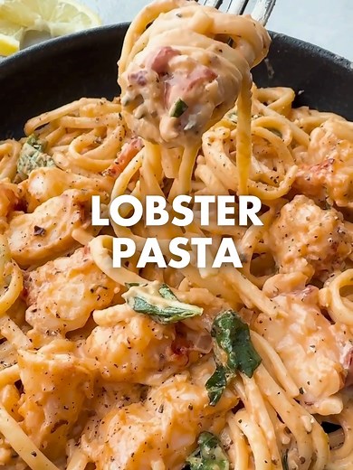 Calling all seafood lovers! Prepare to be amazed by this restaurant-quality lobster pasta- each bite is a dream! #therecipecritic #pastaandlobster #homemade #restaurantfood #easyrecipes #dinnerrecipes https://therecipecritic.com/lobster-pasta/
