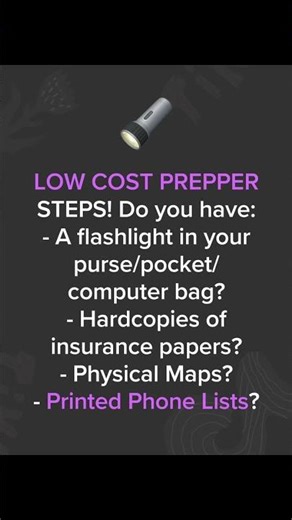 LOW COST PREPPER STEPS – Do You Have These 4 Basics?