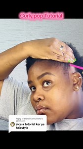 Curly Pop Hairstyle Tutorial: DIY for Curly Hair
