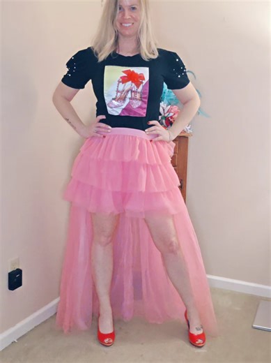 Some of my favorite pieces from thrifting today 🎀 #ThriftFinds #PinkTutu #Bougiebudgetbarbie #CheapStyle #Fashion